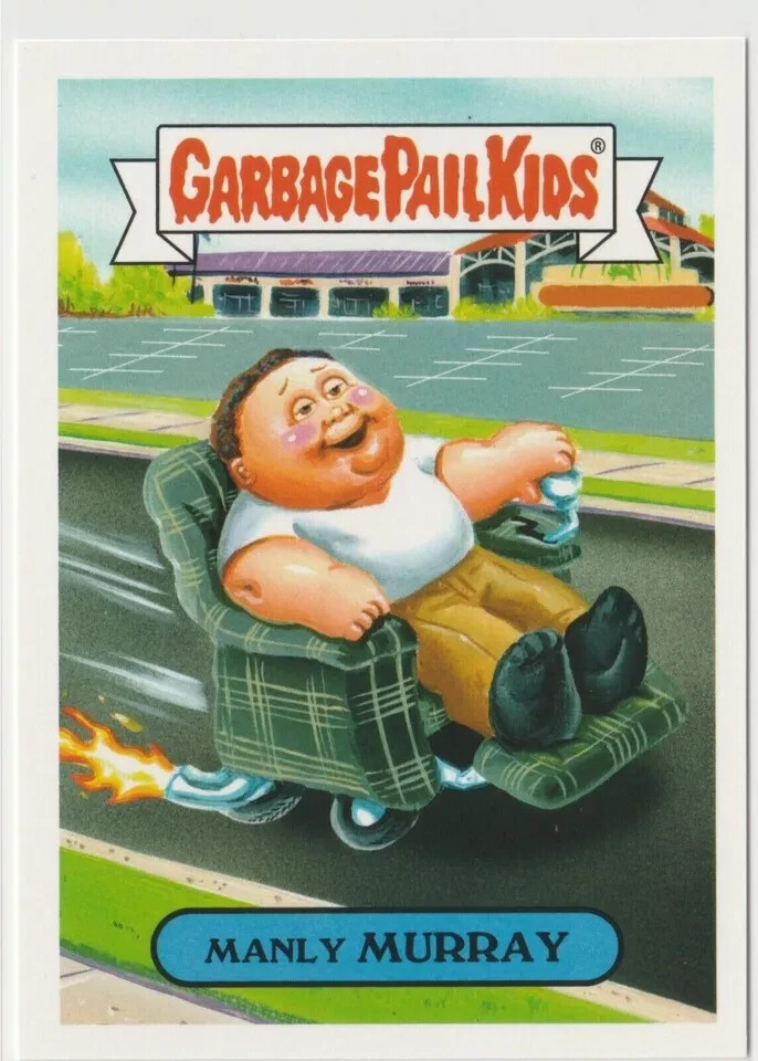 Manly Murray #7a Garbage Pail Kids GPK 2018 We Hate the 80s Trading Card