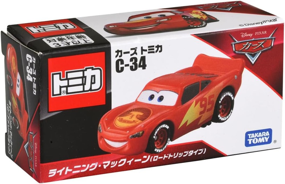 Takara Tomy Tomica Disney Cars C-34 McQueen (Road Trip) Die-Cast