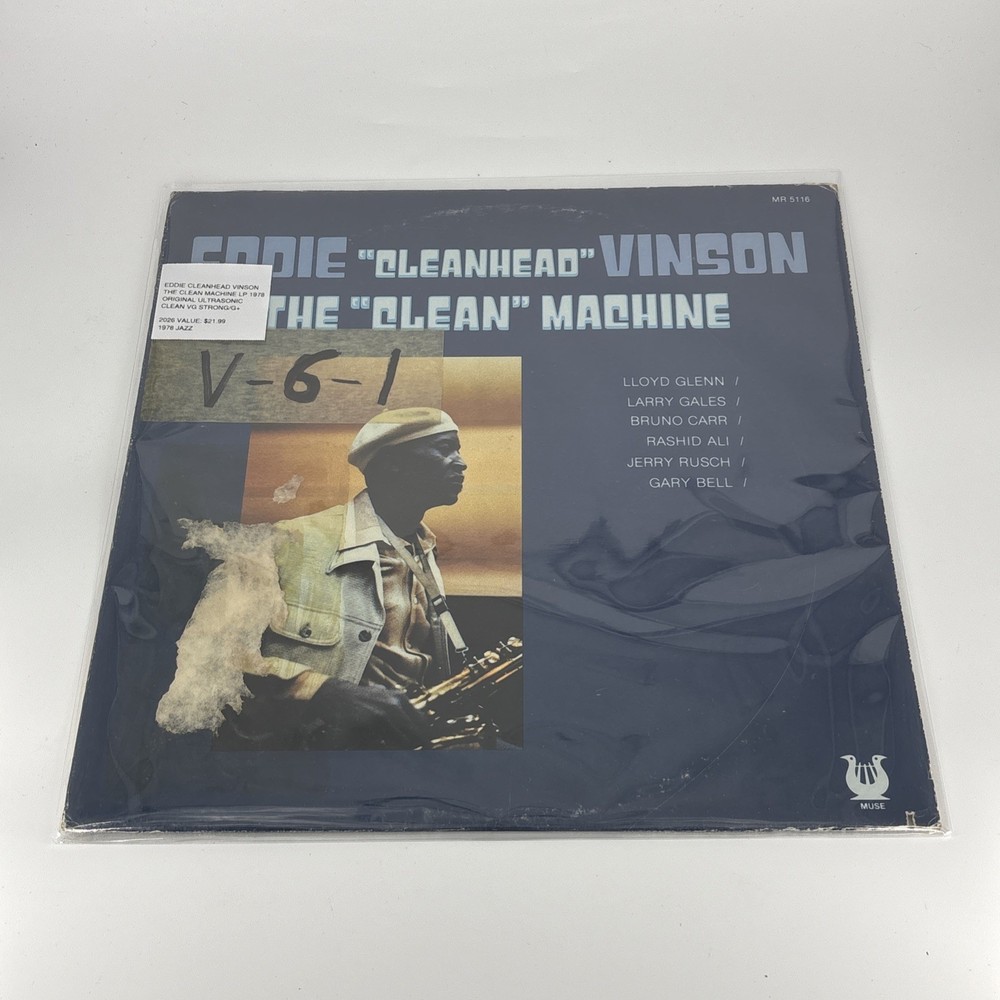 Eddie Cleanhead Vinson The Clean Machine Lp 1978 ORIG Sonic Clean VG STRONG/G+