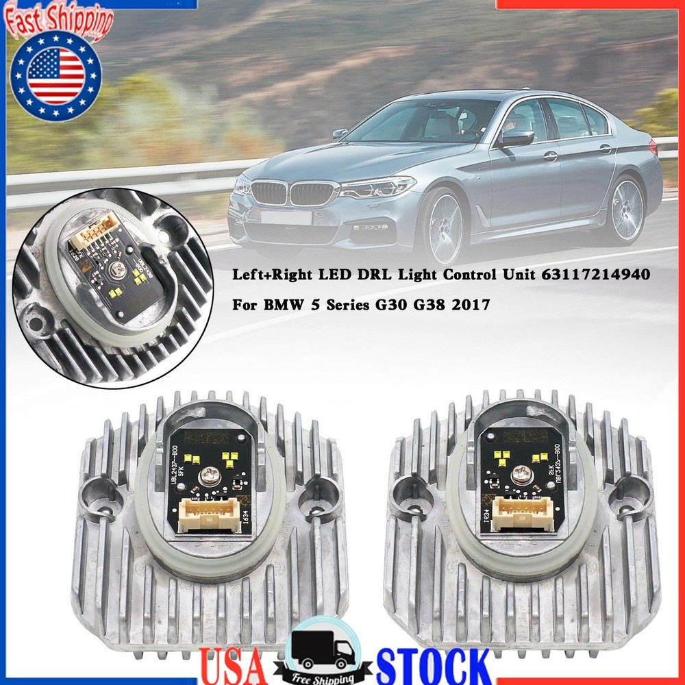 2x LED DRL Light Control Unit 63117214939/40 For BMW 5 Series G30 G38 2017- UE