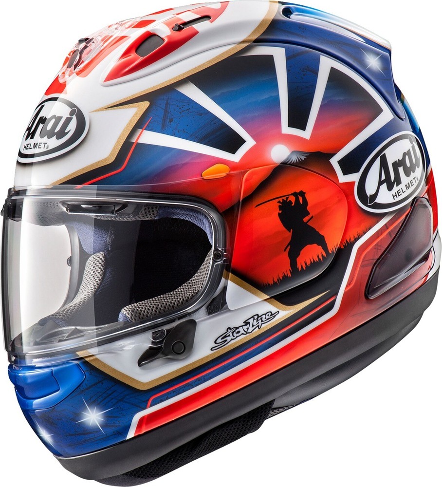 Arai Corsair-X Dani Samurai-2 Helmet 2XL Blue Motorbike Racing
