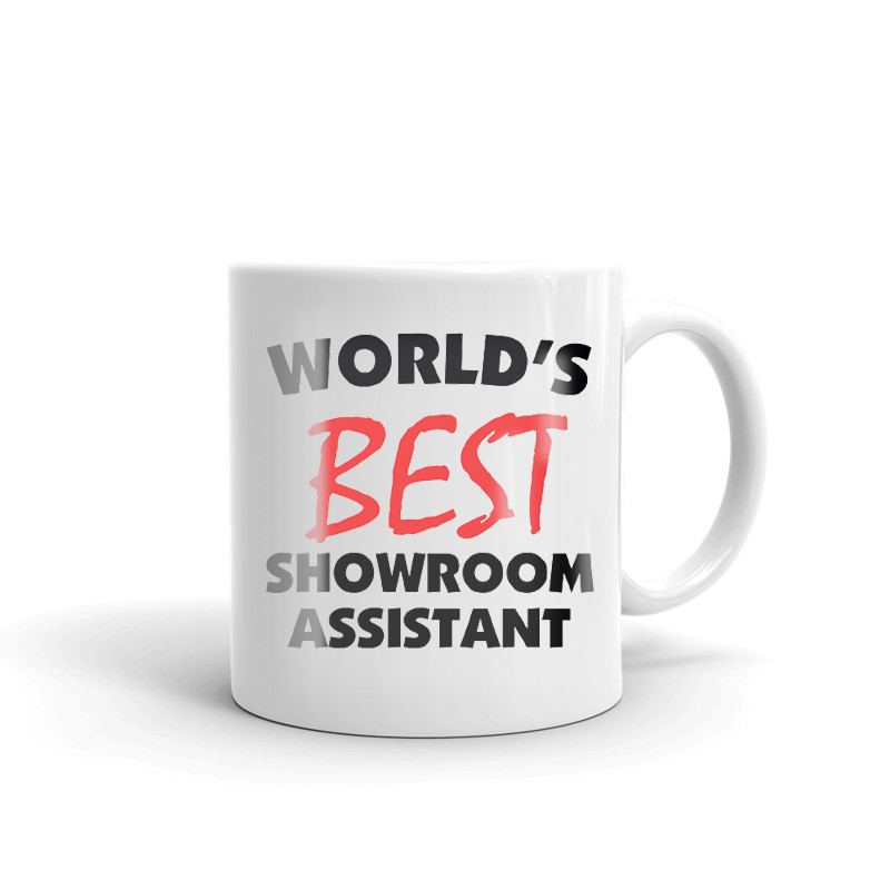 World's Best Showroom Assistant Coffee Tea Ceramic Mug Office Work Cup Gift