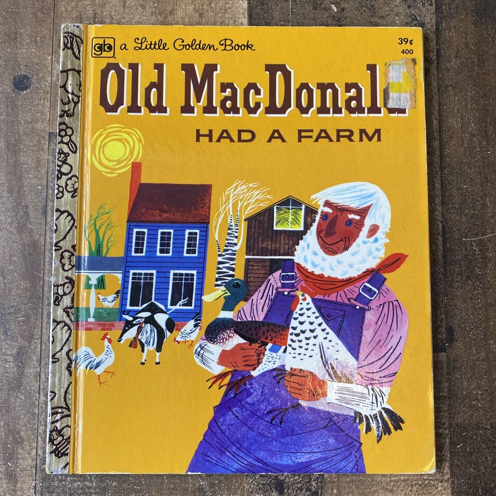 Vintage Little Golden Book Old MacDonald Had a Farm - HC -rare 1978