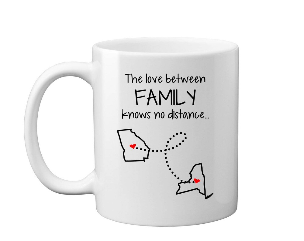 Long Distance Mug For Family Uncle Aunt Grandma Grandpa Gift State To State