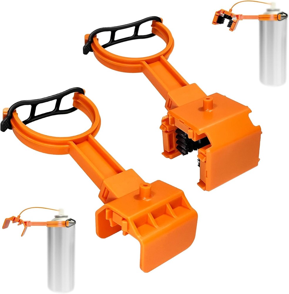 Motorcycle Chain Cleaner and Lubrication Kit in Orange