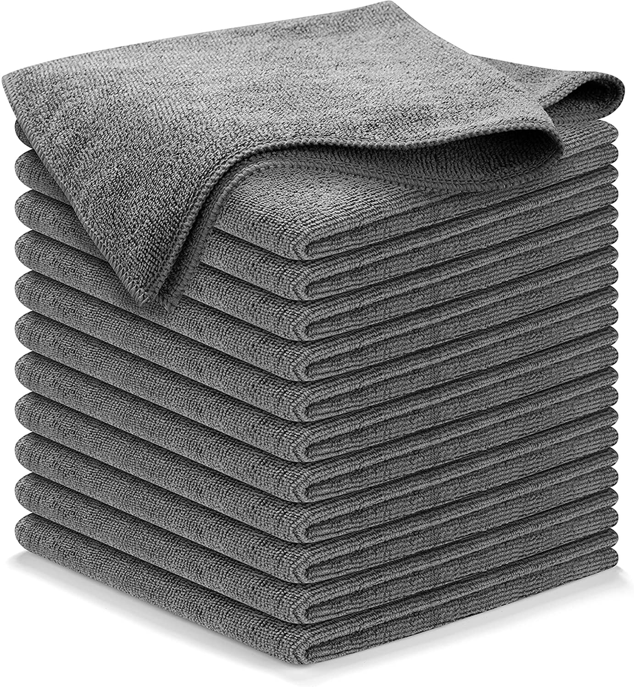 Microfiber Cleaning Cloth Grey - 12 Pcs (12.5