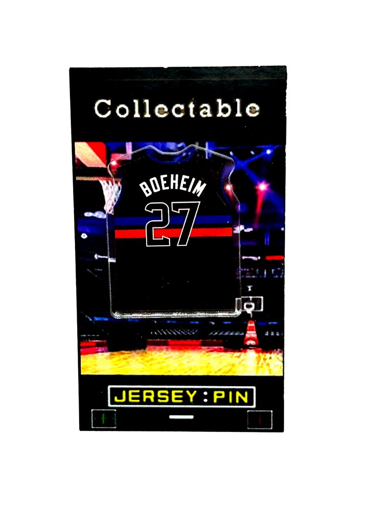Detroit Pistons Buddy Boeheim Jersey Lapel Pin - Classic NBA Collectible