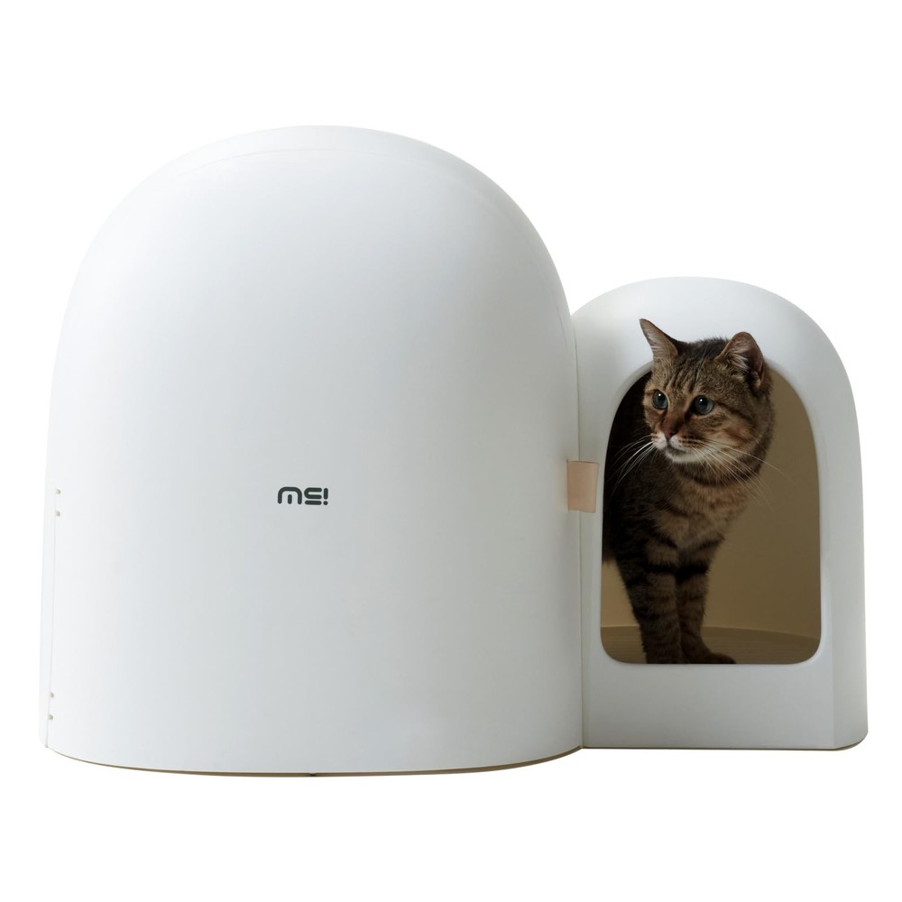 Cat Litter Box, Large Covered Hidden Dog Proof Closed Modern Cat Litter Box F...