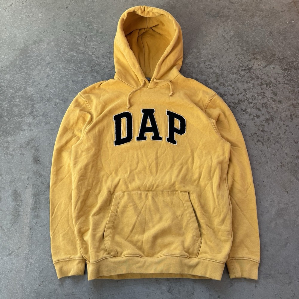 Dapper Dan Gap Dap Arch Hoodie Sweatshirt Limited Edition Yellow Size Large Tall