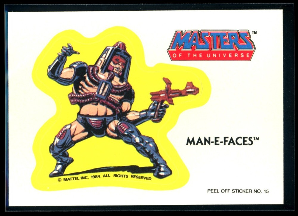 1984 Masters of the Universe Man-E-Faces Sticker #15 NM C1 Vintage MOTU