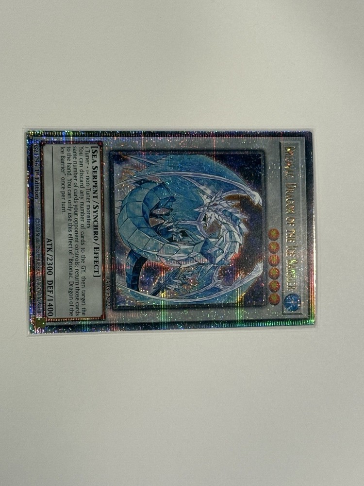 Brionac Dragon of the Ice Barrier Quarter Century Secret Rare 1st Edition RA03-EN227