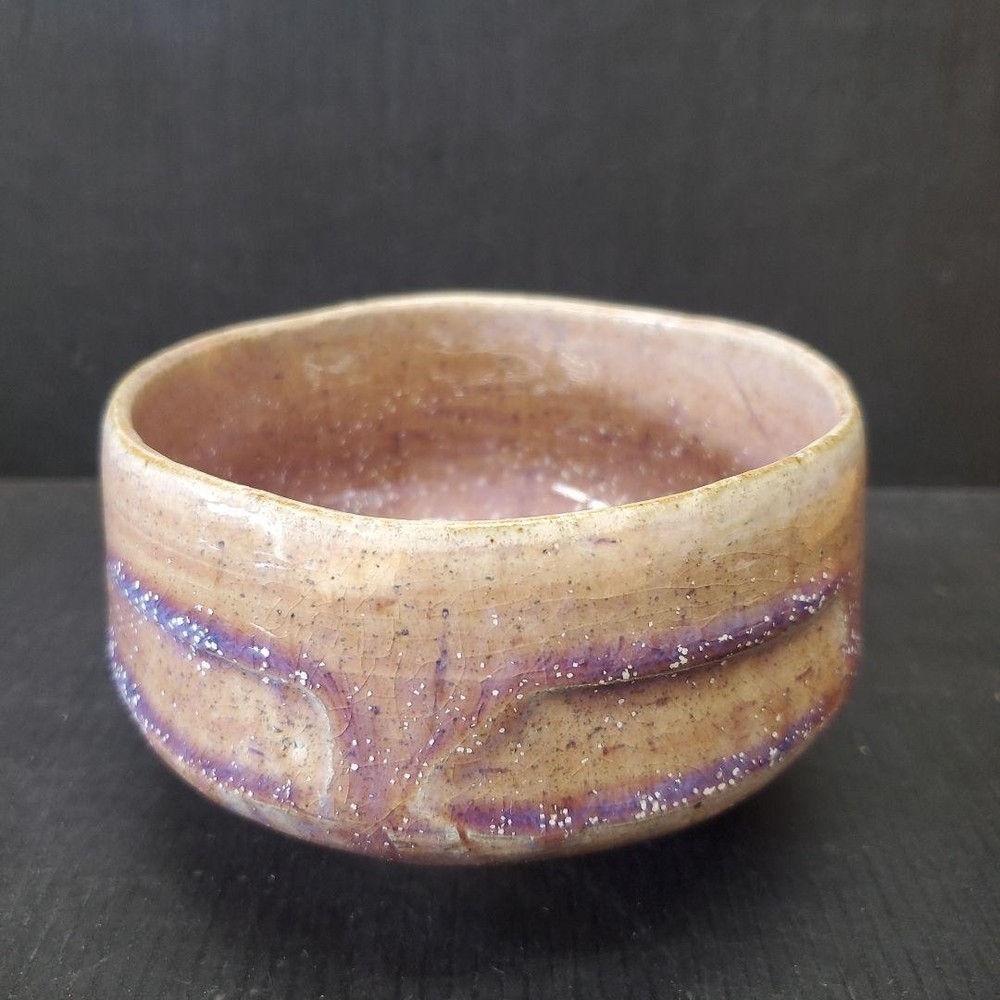 Tea Utensils Akahada ware light purple bowl matcha