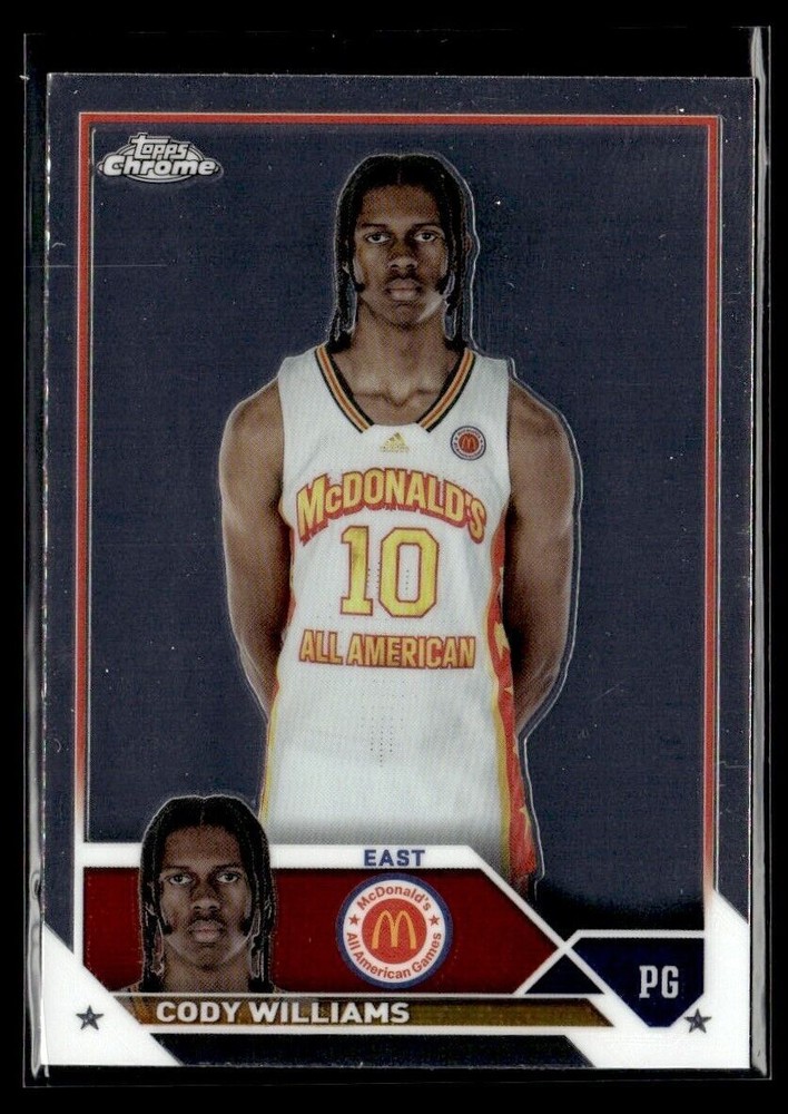 2023-24 TOPPS CHROME CODY WILLIAMS MCDONALD'S ALL AMERICAN #60