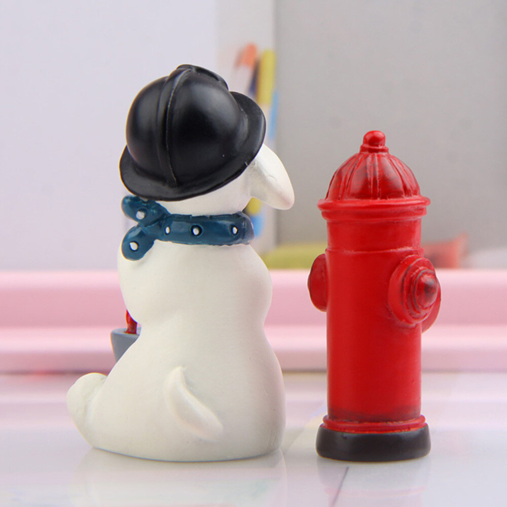 Creative Vivid Resin Dog Figurine Ornament Dog Sculpture Resin Dog Figure