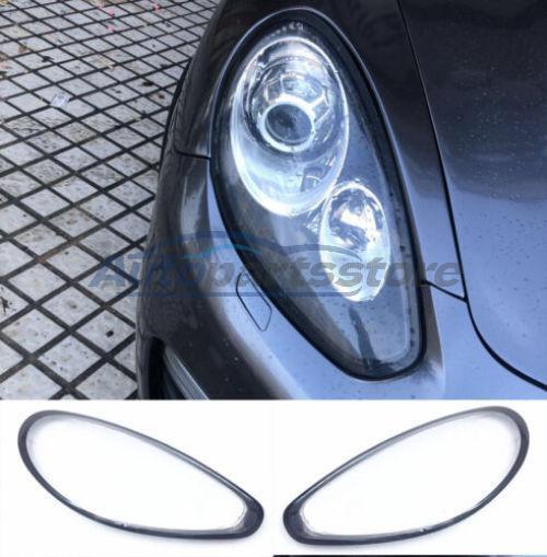 Pair Lens Cover Car Headlight Headlamp Shell For Porsche Panamera 2014 - 2016