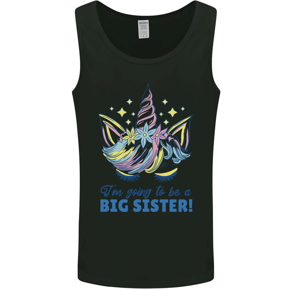 Im Going to Be a Big Sister Unicorn Mens Vest Tank Top