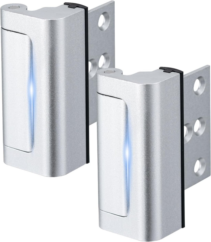 2 Pack Home Security Door Lock with 3 Inch Stop Childproof Reinforcement  