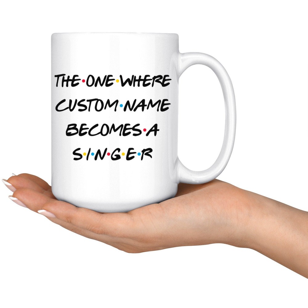 Personalized Singer Coffee Mug Songstress Gift Ideas Singer Present Gift Best