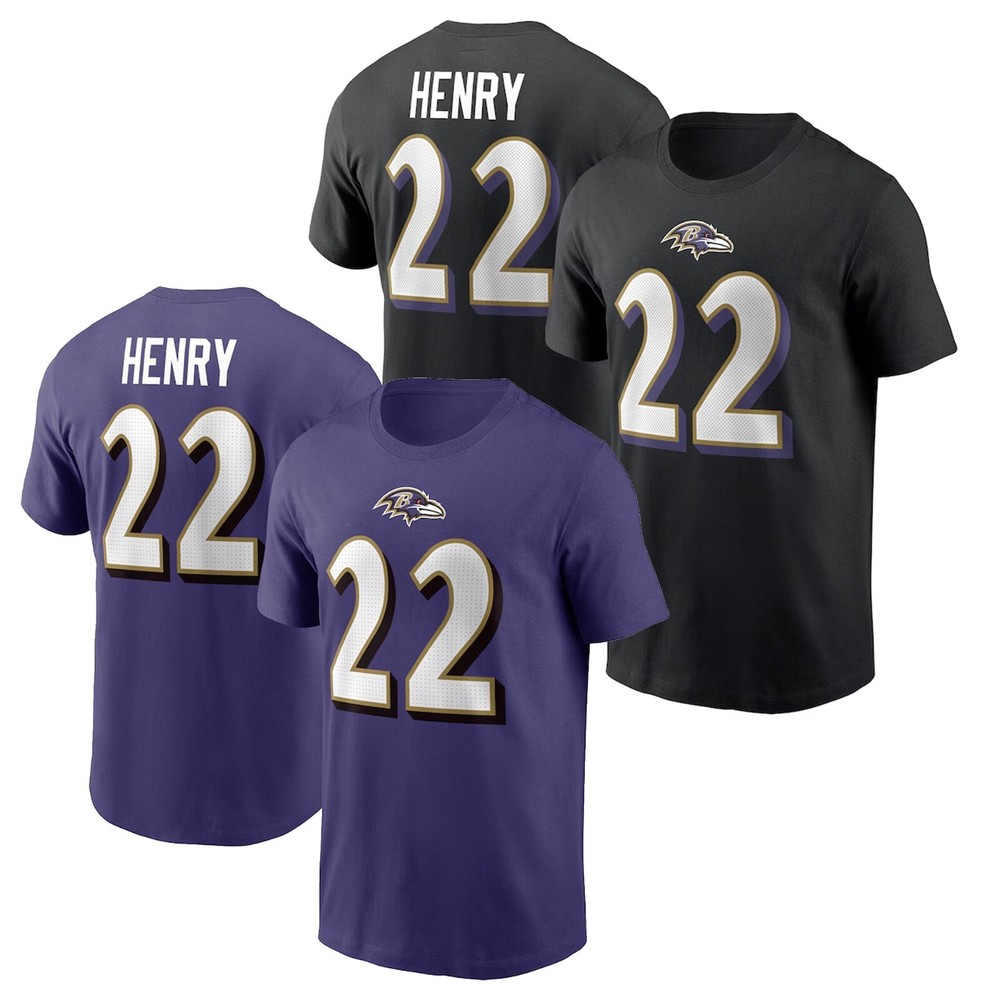 Derrick Henry #22 Baltimore Ravens Player Name & Number, Derrick Henry #22