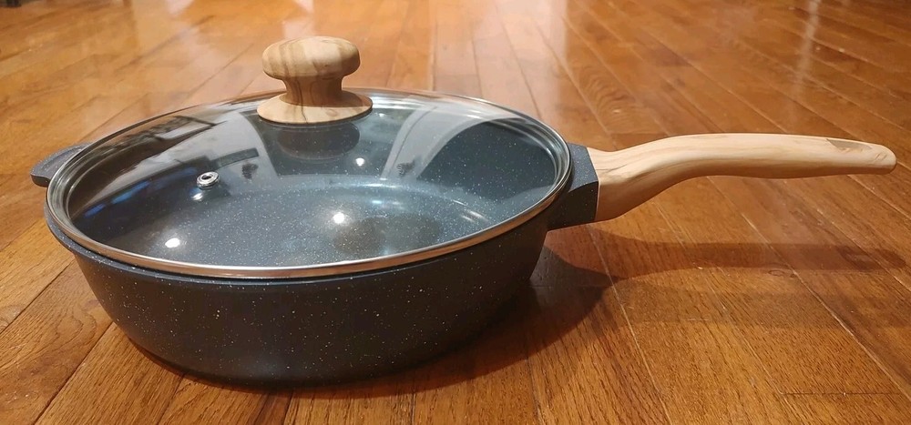 Pioneer Woman 4 Qt. Skillet Charcoal Speckle Cast Aluminum W/ Lid, New, *No Box