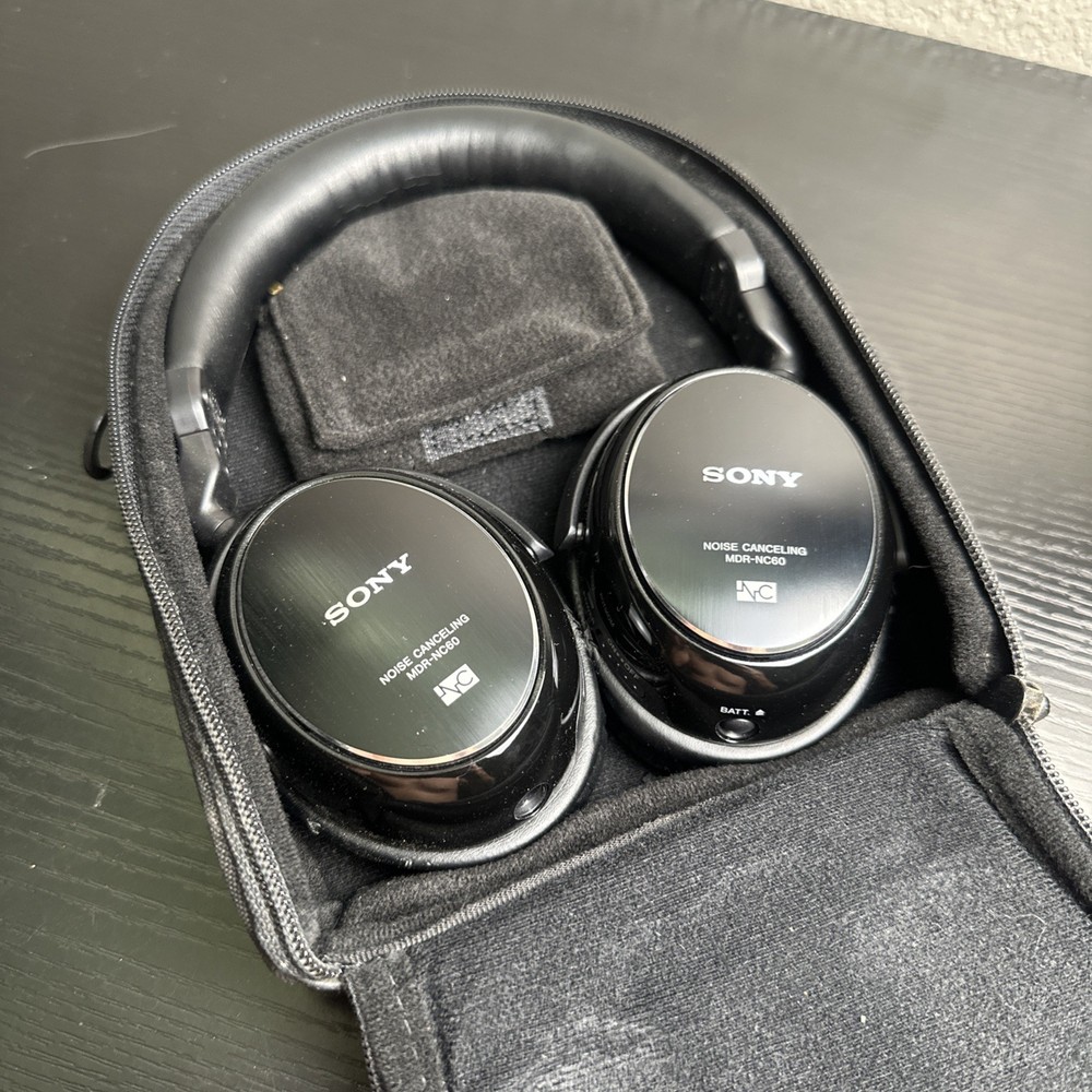 Sony MDR-NC60 Black Noise Canceling Headband Headphones