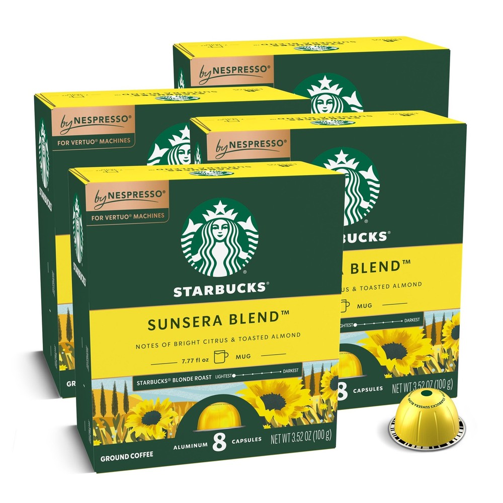 Starbucks by Nespresso Vertuo, Sunsera Blend, 32-count Coffee Pods, Brews 7.8...