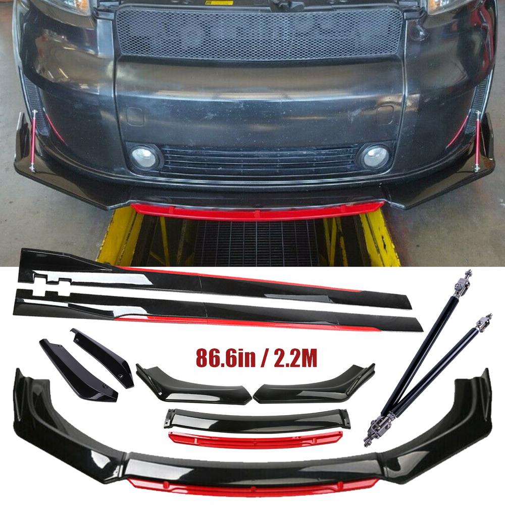 For Scion tc xb Front Bumper Lip Spoiler Splitter Side Skirt Glossy Black Y