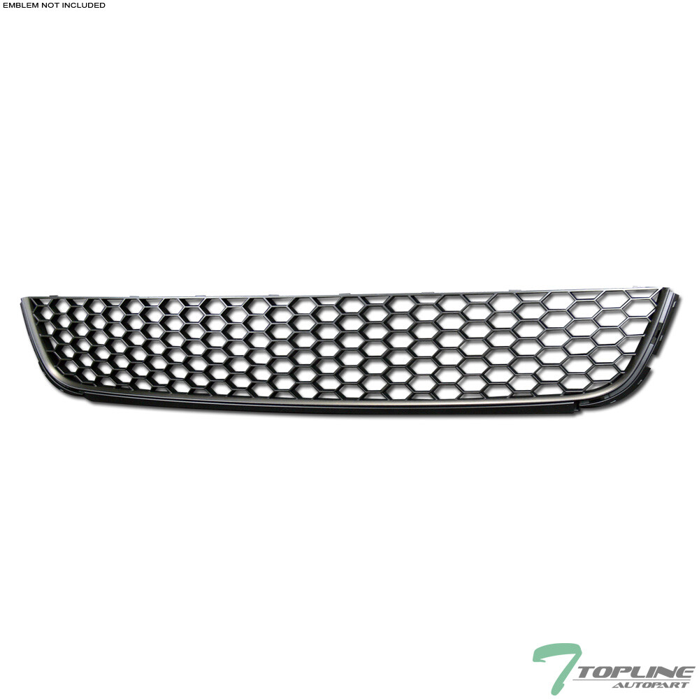 Topline For 2010-2014 VW Golf Mk6 Honeycomb Mesh Lower Bumper Grill Grille - Blk