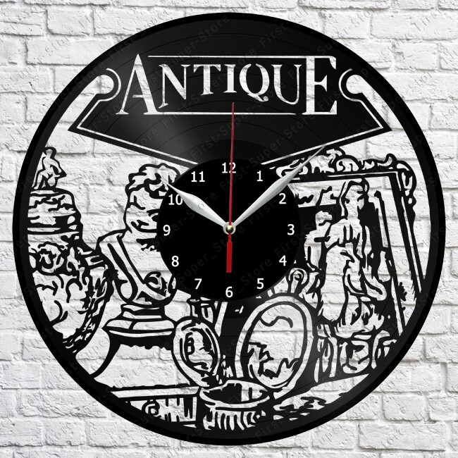 Antique Vinyl Record Wall Clock Art Decor Original Gift 12'' 30cm 1610