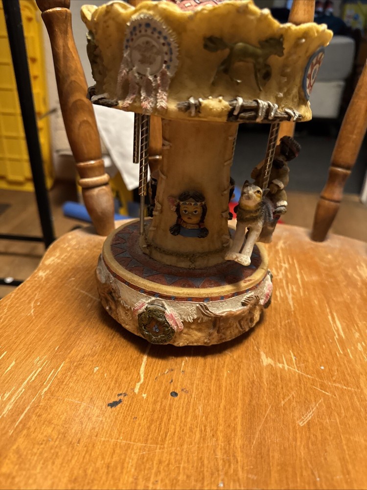 10 little Indian carousel parts.