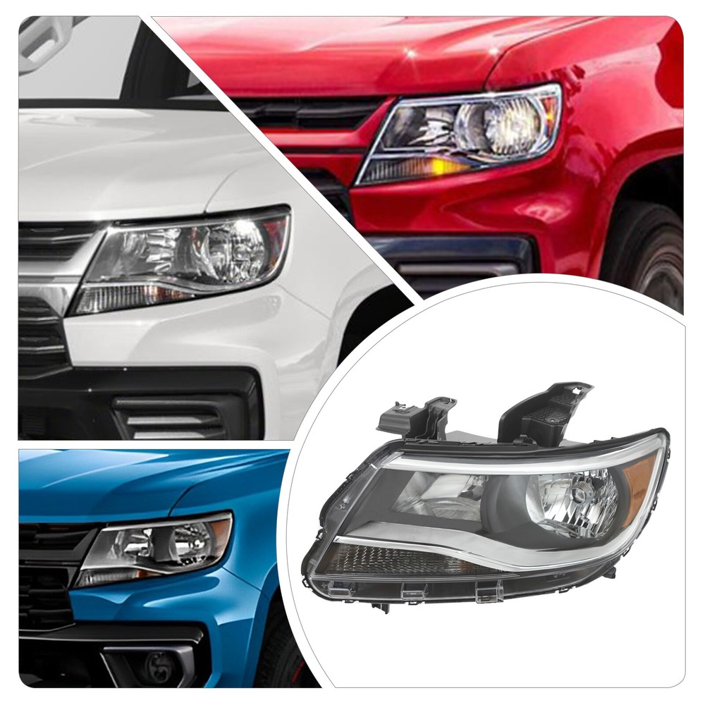 Driver Side Headlamp, Left Headlight for 2015-2021 Chevy Colorado