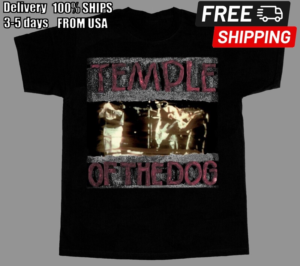 Vtg Temple of the Dog Band Heavy Cotton Black S-5XL Unisex Shirt DI333