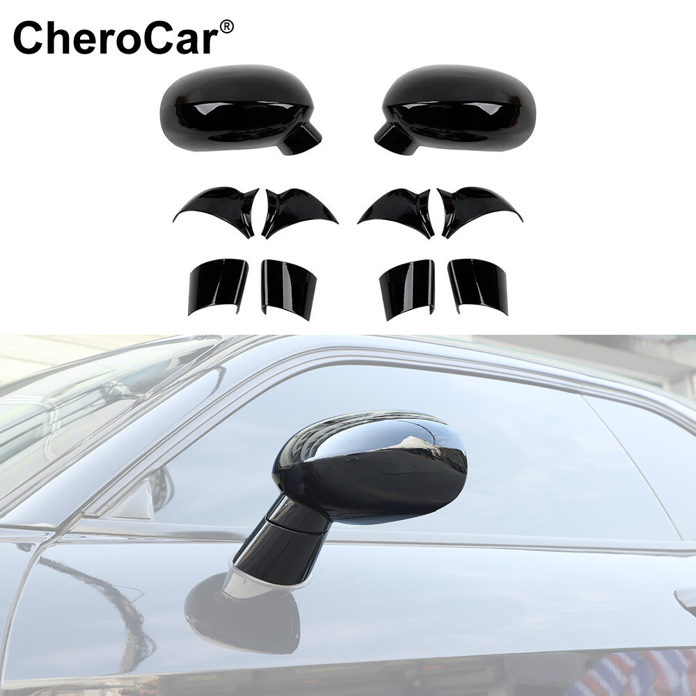 Car Side Mirror Cover Shell Trim Protector Caps Kit for Dodge Challenger 2009-24