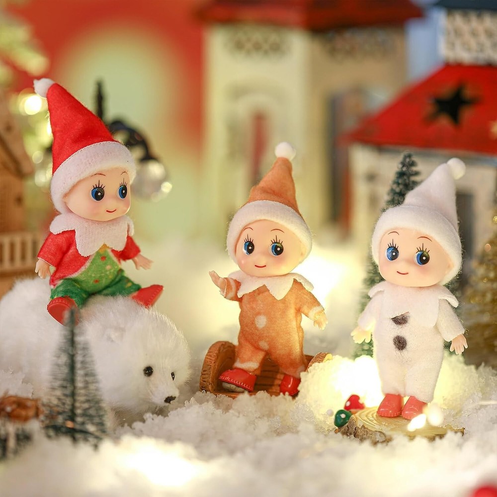 2024 Christmas Gift Elf On The Shelf Christmas Tradition Doll 3Packs