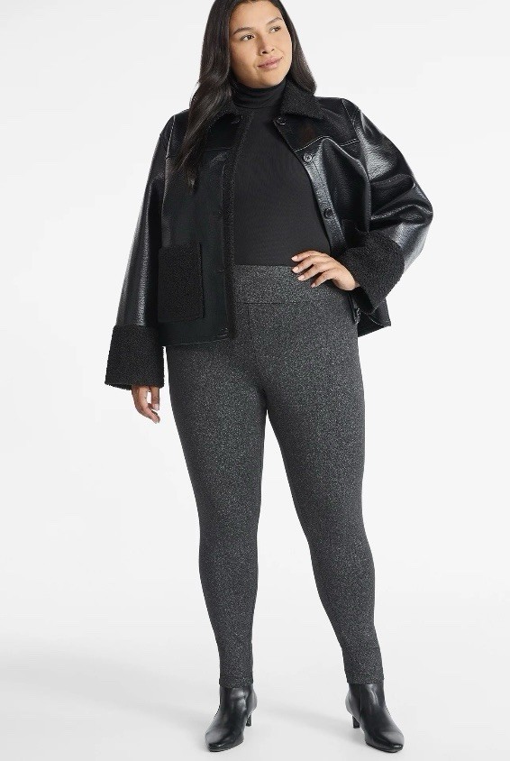 Terra & Sky Women's Plus High Waist Ankle Length Leggings, Sizes 2XL (20w-22w)