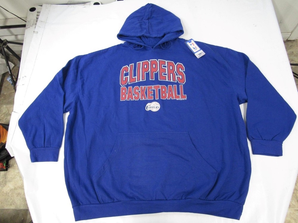 New Los Angeles Clippers Basketball Mens Size 5XL 5XLarge Blue Hoodie