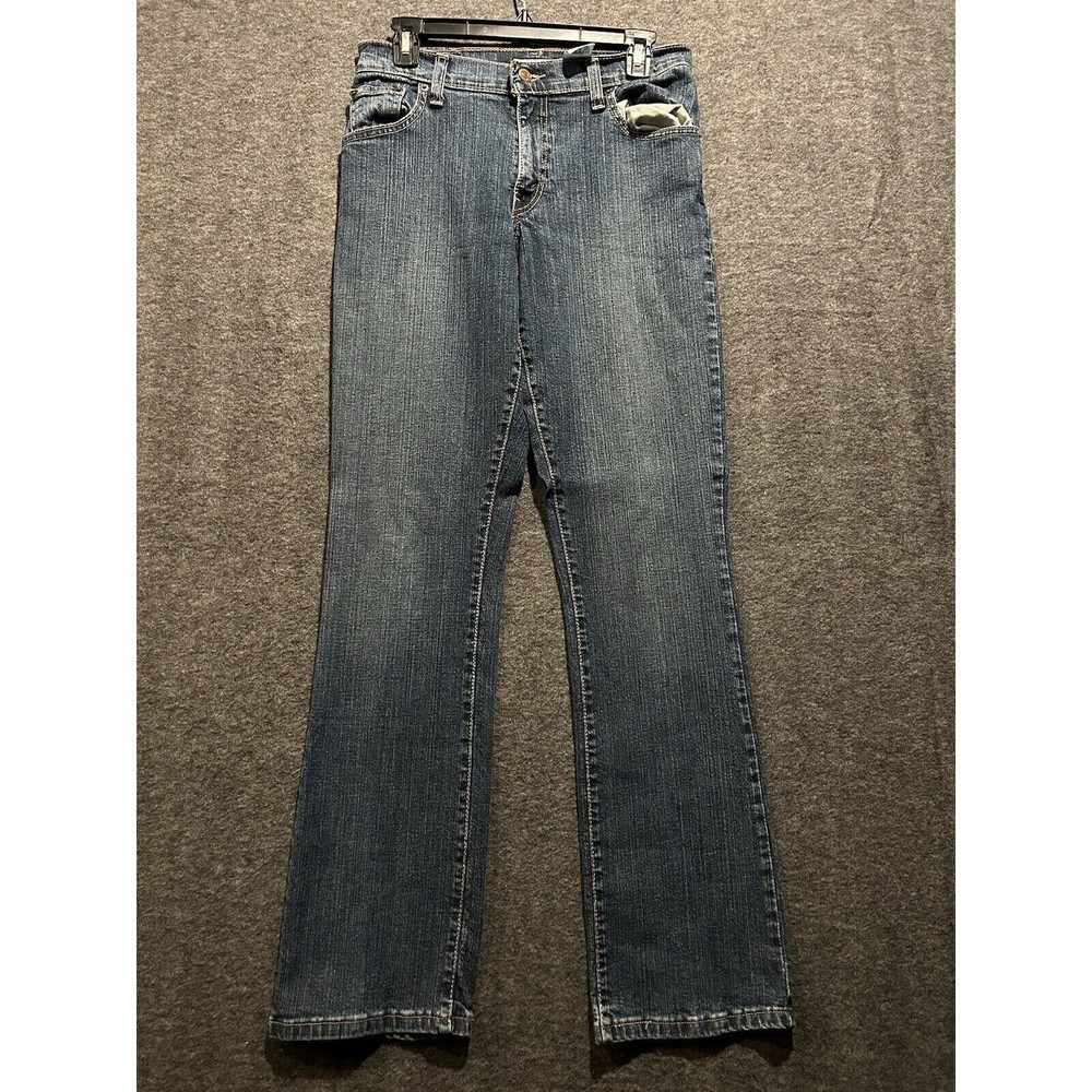 Levis Jeans Womens 6L Blue 550 Relaxed Boot Cut USA Stretch Medium Wash 28x33