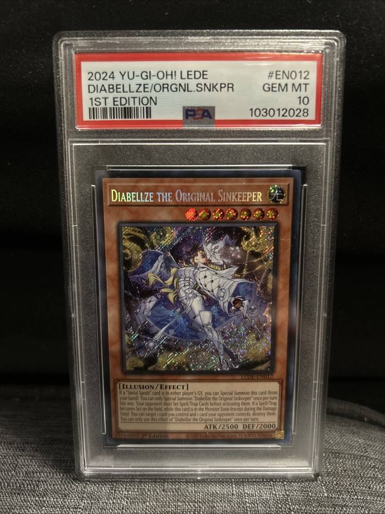 Diabellze The Original Sinkeeper LEDE-EN012 Secret Rare 1st Edition GEM MINT 10