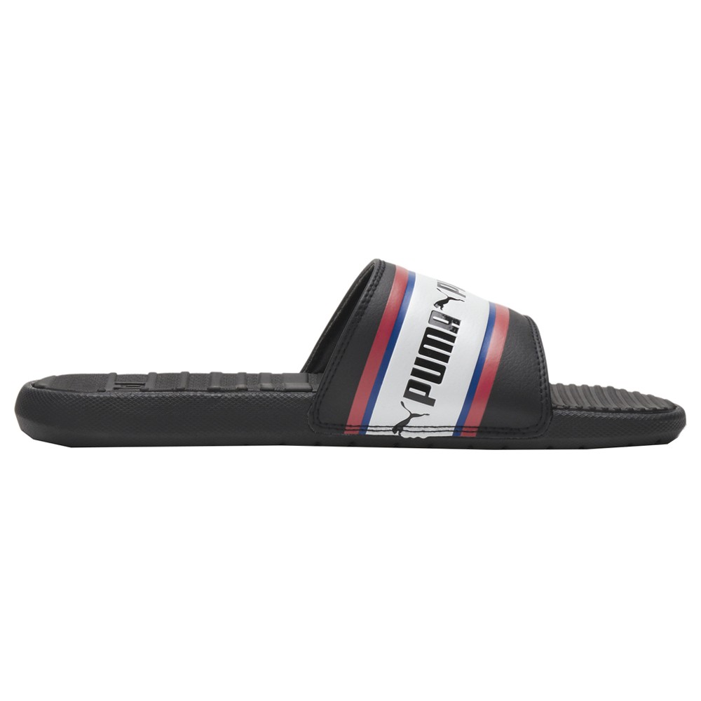 PUMA Cool Cat Stripe Repeat Slide  Mens Size 12 M Casual Sandals 385887-01