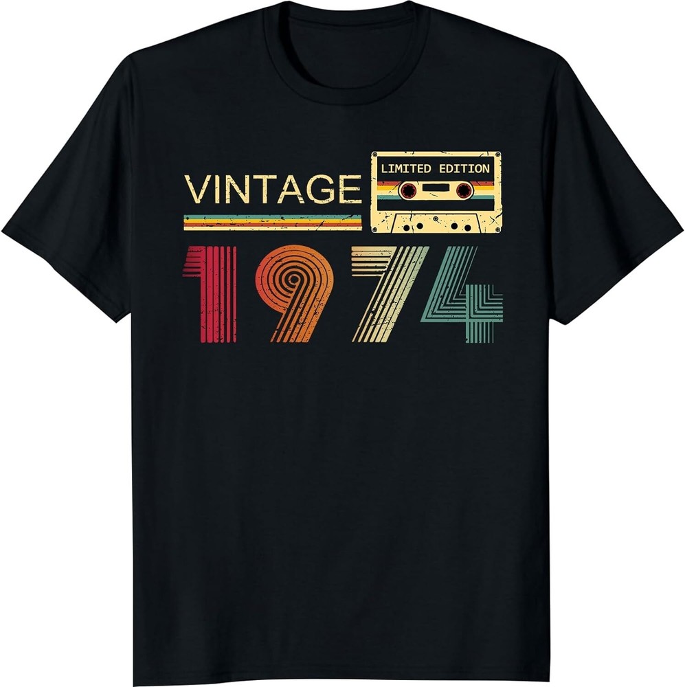 Vintage 1974 T Shirts for Men 50th Birthday Gift Unisex T-Shirt