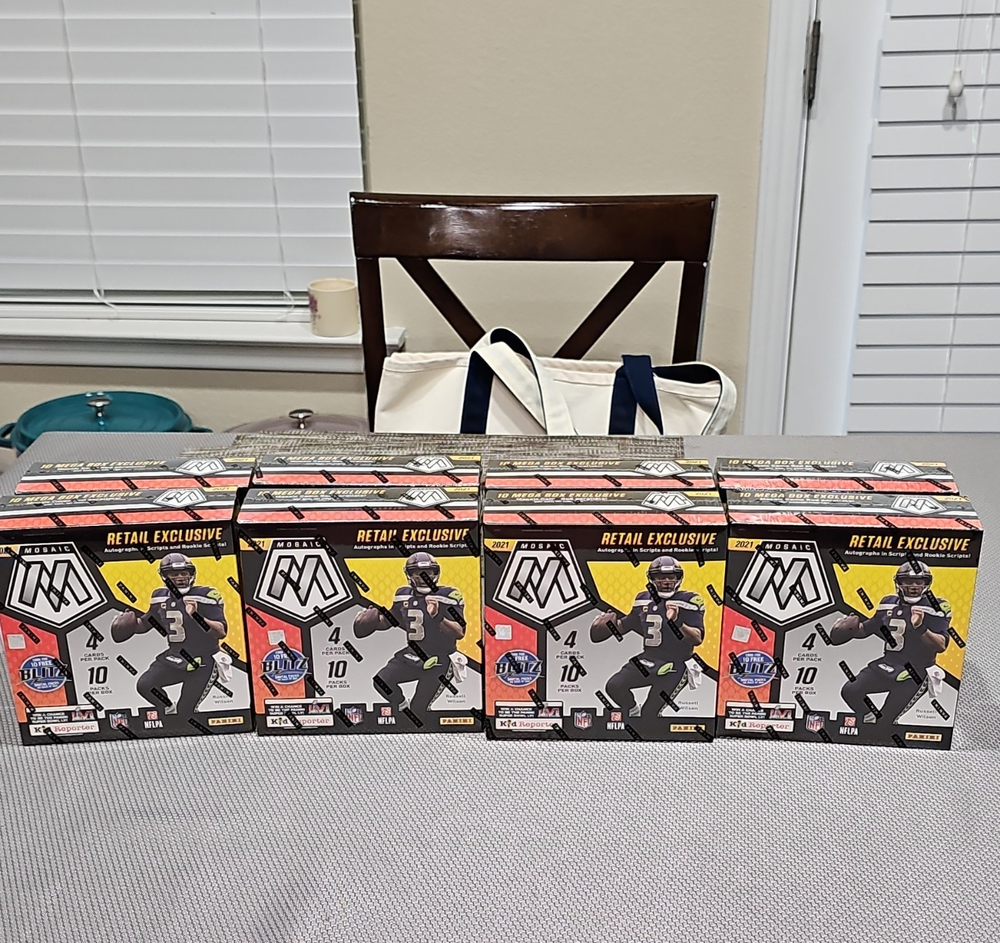 Panini Mosaic 2021 NFL Fanatics Exclusive mega Box Lot of 8