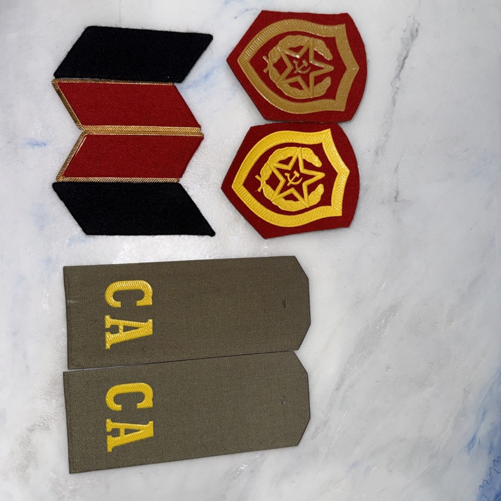 Lot Of Russian/ Soviet Military Insignia- Patch’s Shoulder Boards. NOS