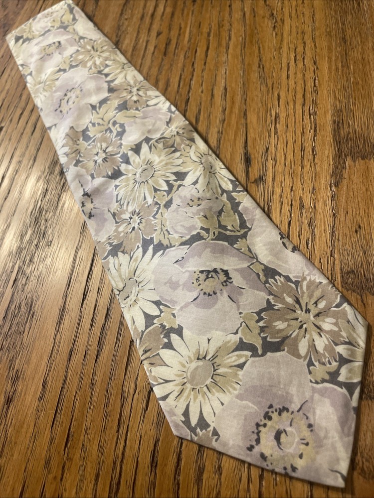 Vintage EUC Liberty Of London Cotton Floral Print Tie Men’s USA Made Necktie