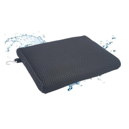 Shower Seat Cushion with Non-Slip Silicone Bottom,Soft 4D Mesh Fabric,Bathtub