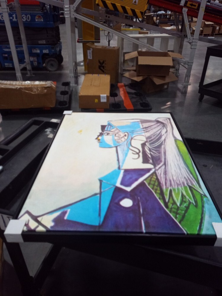 Framed Canvas Print Wall Art 1954 Portrait de Sylvette David by Picasso 24