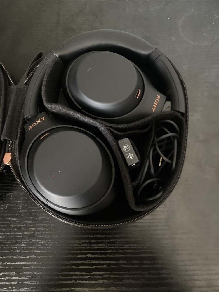 Sony WH-1000XM4 Over-the-Ear Wireless Headset Black, Noise-Canceling, Bluetooth