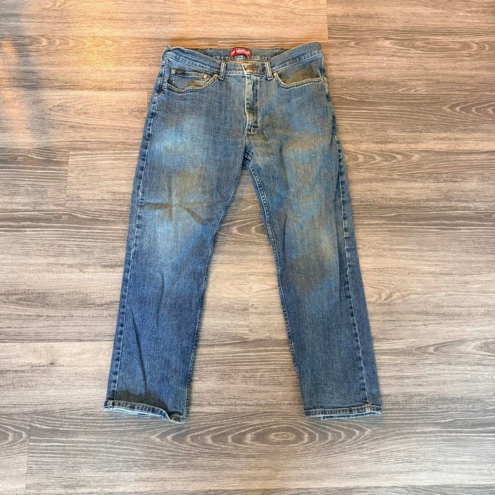 Vintage Lee Premium Select Regular Fit Straight Leg Jeans Men’s 36x32 Blue Mid W