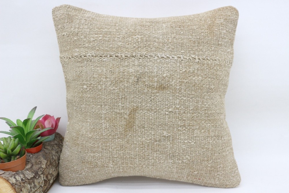 Handmade Kilim Cushion, Pillow for Sofa, Vintage Pillow, 12