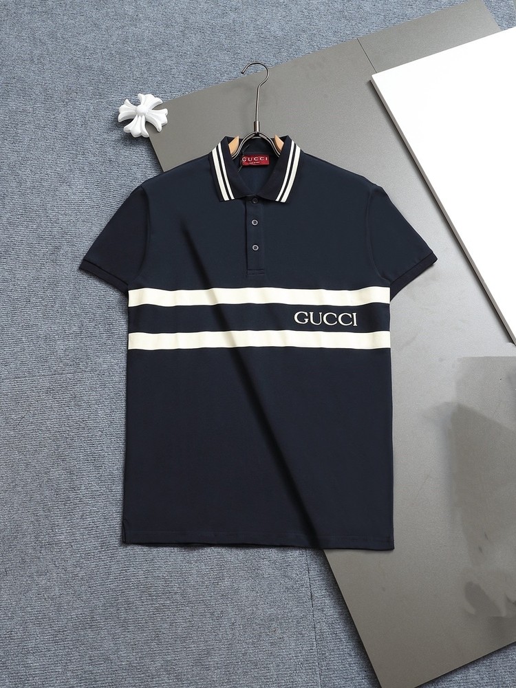 25SS Men's Black Short Sleeve Polo Shirt - Classic Fit Cotton Blend