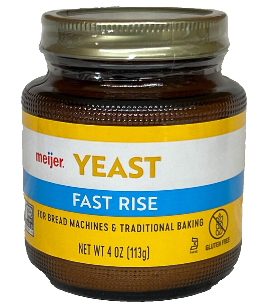Meijer Fast Rise Yeast for Bread Machine or Traditional Baking 4 oz
